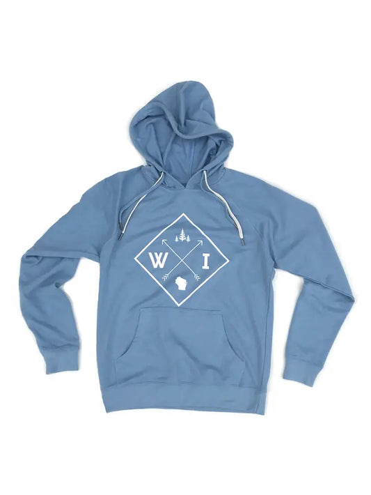 Sweatshirt, Arrows Hoodie (Blue)