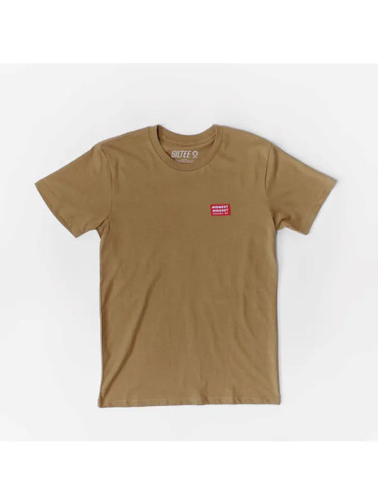 T-Shirt, Midwest Mindset Label Tee (Camel)