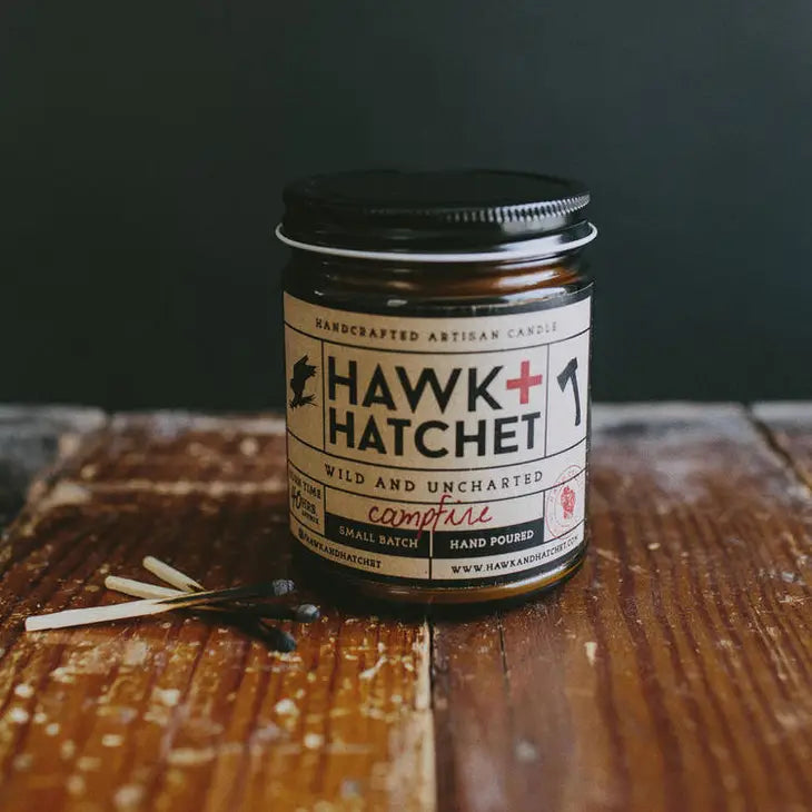 Hawk & Hatchet; Campfire Candle