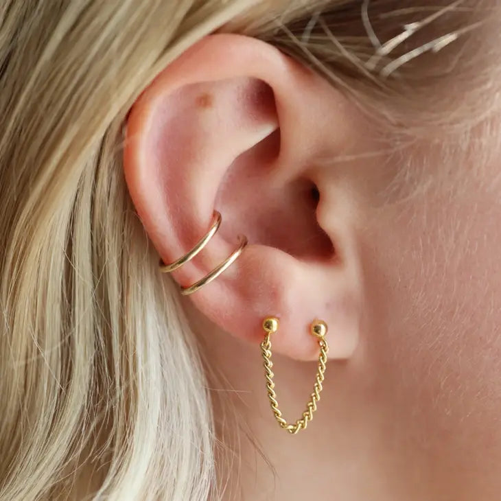 Token Jewelry; Double Wrap Ear Cuff