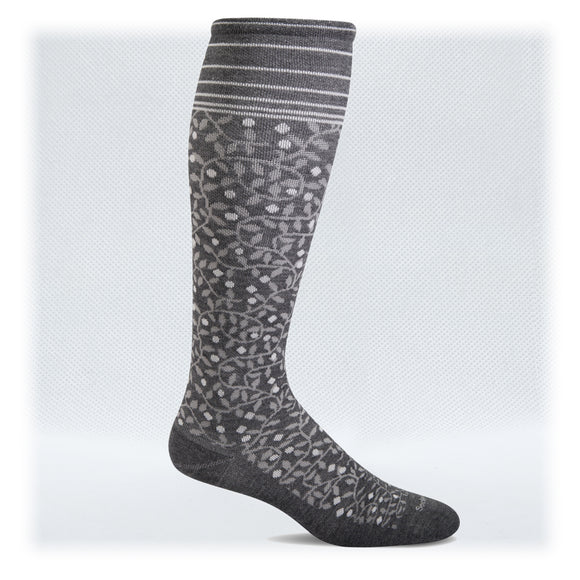Women’s Firm Graduated Compression 20-30mmHg (Style: SW37W New Leaf Charcoal)